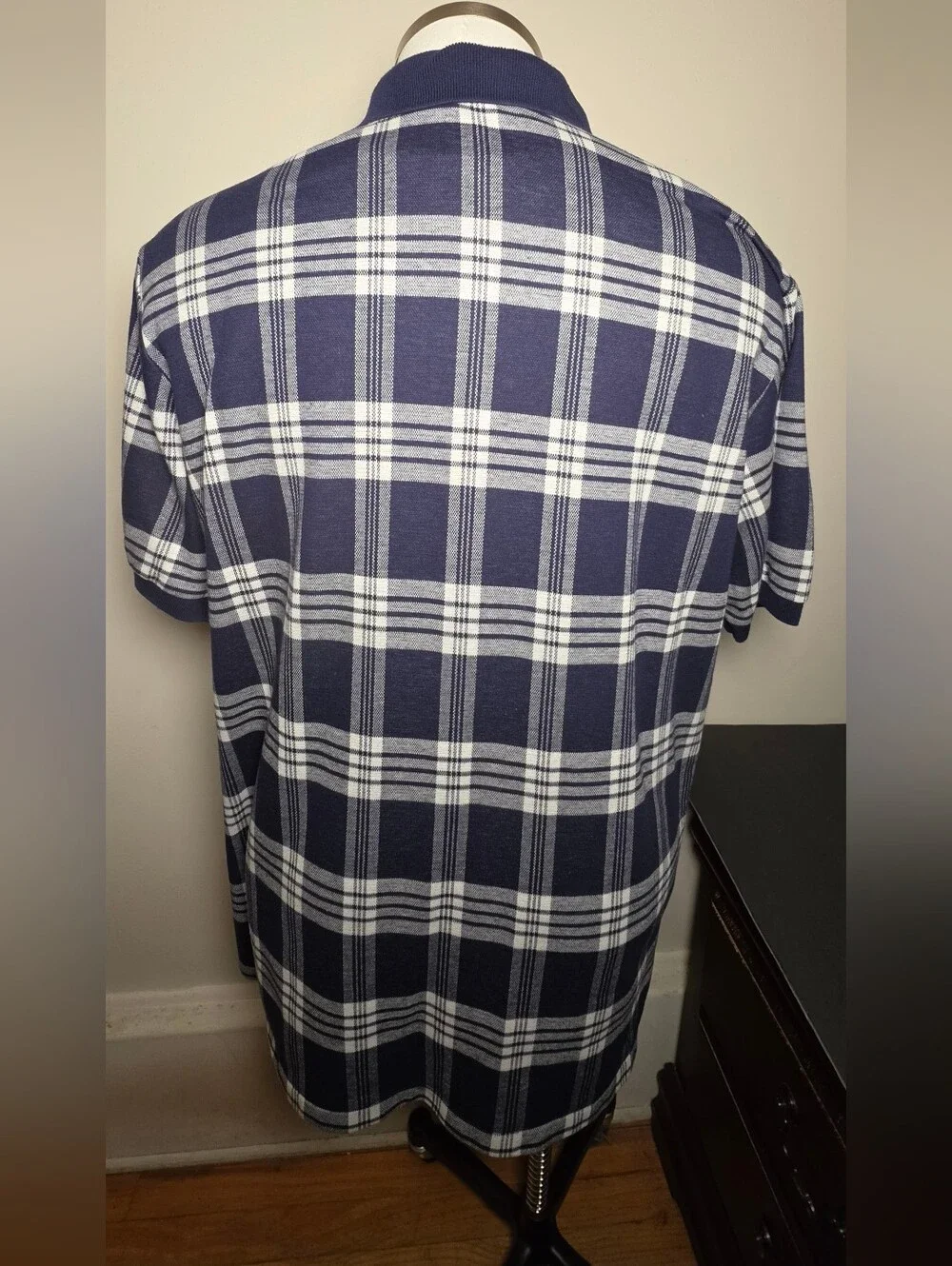 Polo by Ralph Lauren Navy & White Plaid Short-Sleeve Polo